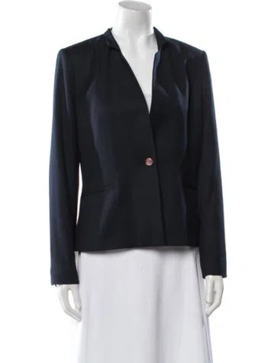 Pre-owned Ted Baker Blazer In Blue