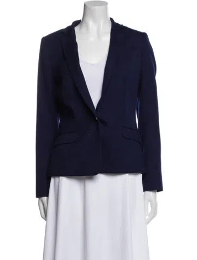 Pre-owned Ted Baker Blazer In Blue