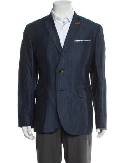 Pre-owned Ted Baker Blazer In Blue