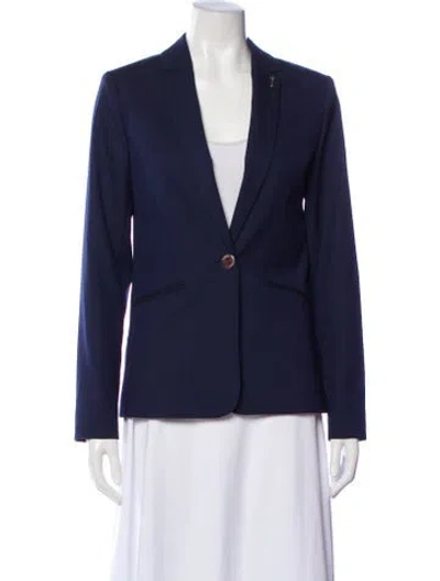 Pre-owned Ted Baker Blazer In Blue