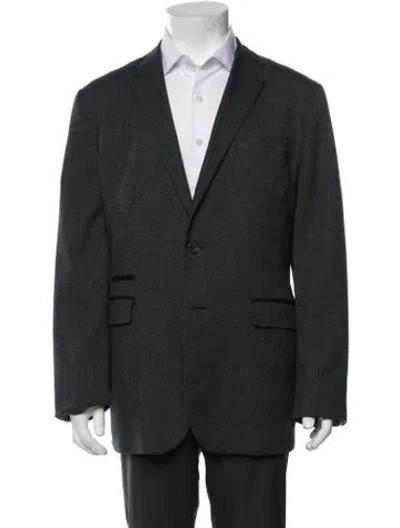 Pre-owned Ted Baker Blazer In Blue
