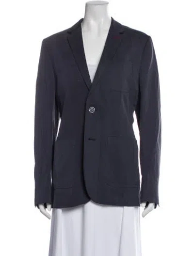 Pre-owned Ted Baker Blazer In Blue