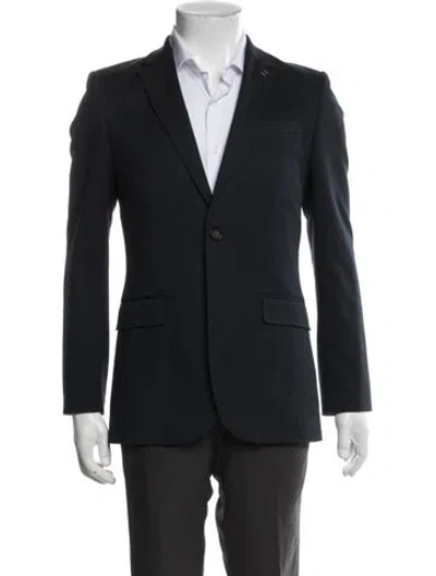 Pre-owned Ted Baker Blazer In Blue