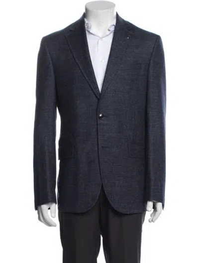 Pre-owned Ted Baker Blazer In Blue