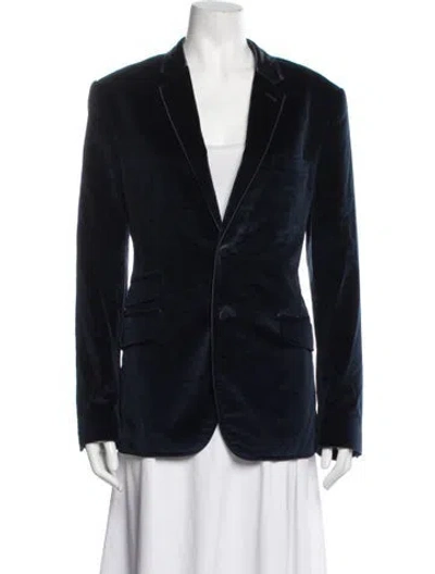 Pre-owned Ted Baker Blazer In Blue