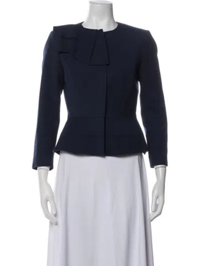 Pre-owned Ted Baker Blazer In Blue