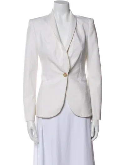 Pre-owned Ted Baker Blazer In Blue/white