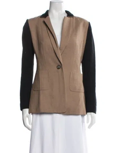 Pre-owned Ted Baker Blazer In Brown