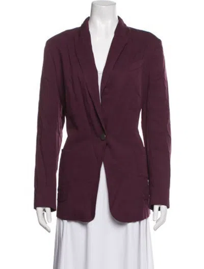 Pre-owned Ted Baker Blazer In Burgundy
