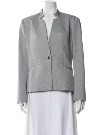 Pre-owned Ted Baker Blazer In Gray
