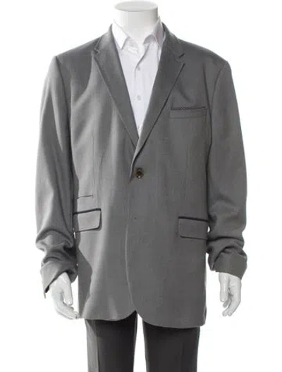 Pre-owned Ted Baker Blazer In Gray