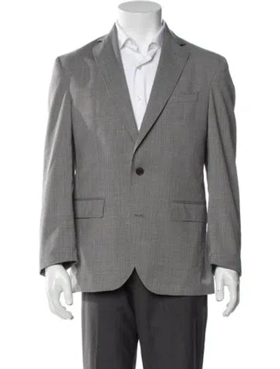 Pre-owned Ted Baker Blazer In Gray