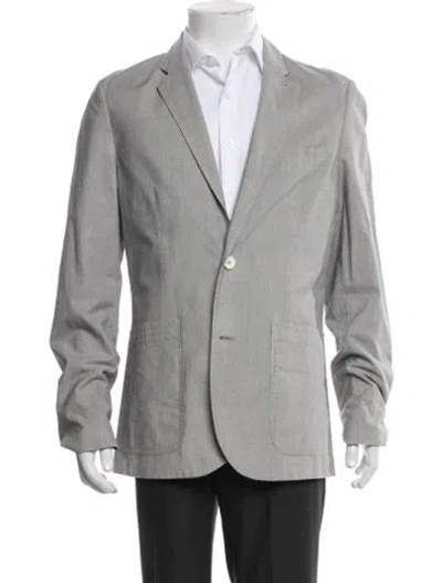 Pre-owned Ted Baker Blazer In Gray