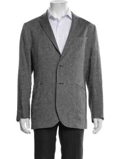 Pre-owned Ted Baker Blazer In Grey