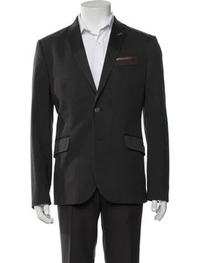 Pre-owned Ted Baker Blazer In Grey