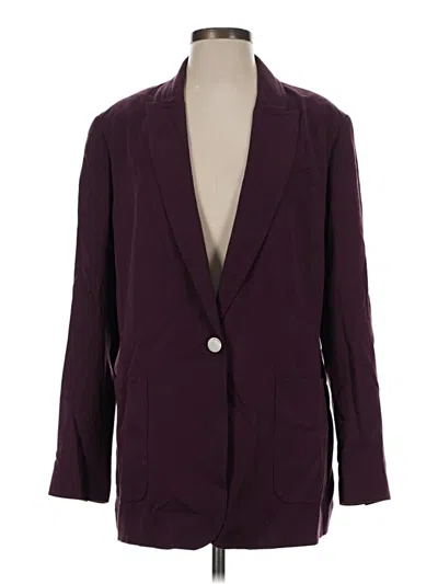 Pre-owned Ted Baker Blazer Jacket In Burgundy