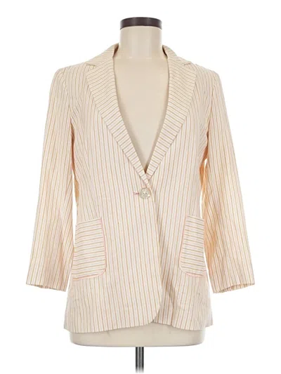 Pre-owned Ted Baker Blazer Jacket In White