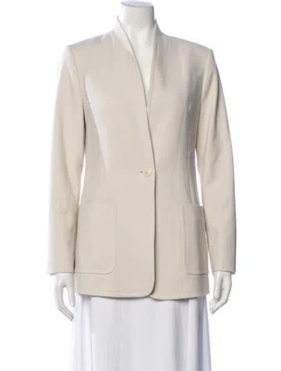 Pre-owned Ted Baker Blazer In White