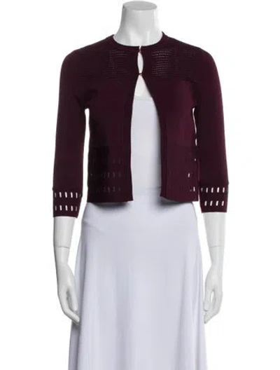 Pre-owned Ted Baker Bolero In Burgundy