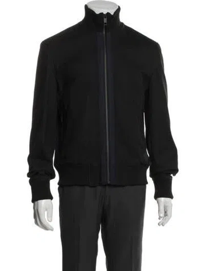 Pre-owned Ted Baker Bomber Jacket In Black