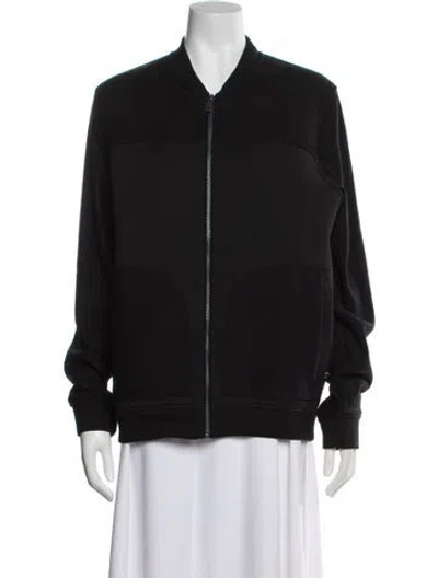 Pre-owned Ted Baker Bomber Jacket In Black