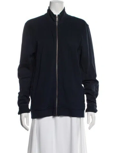 Pre-owned Ted Baker Bomber Jacket In Blue