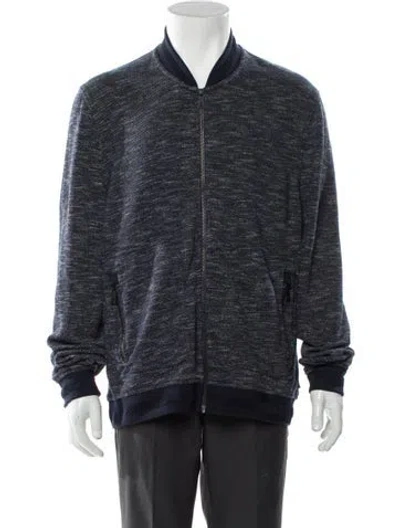 Pre-owned Ted Baker Bomber Jacket In Blue