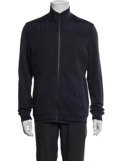 Pre-owned Ted Baker Bomber Jacket In Blue