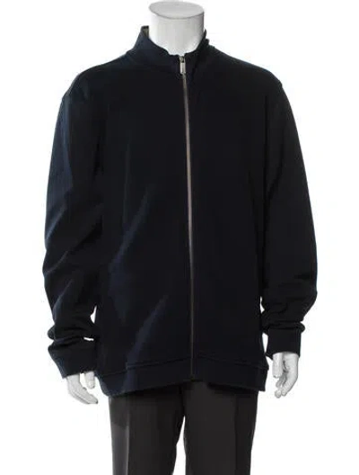 Pre-owned Ted Baker Bomber Jacket In Blue