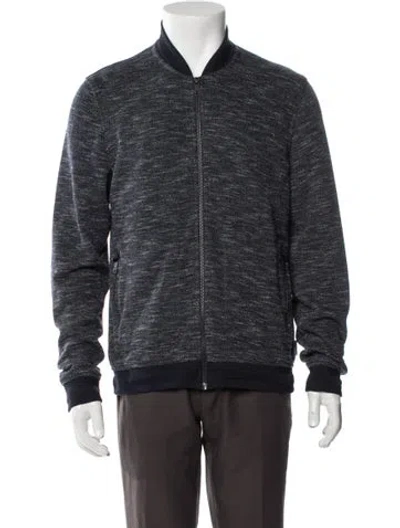 Pre-owned Ted Baker Bomber Jacket In Blue