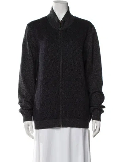 Pre-owned Ted Baker Bomber Jacket In Gray