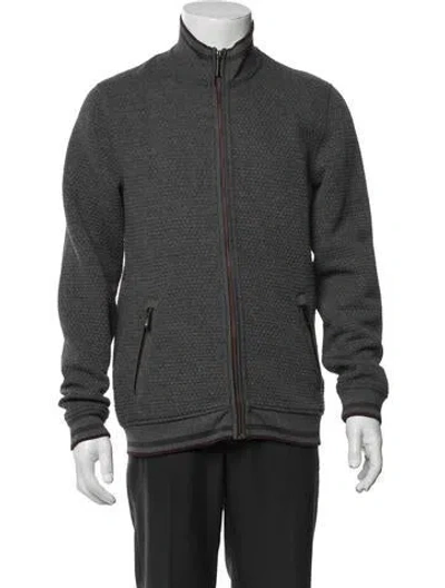 Pre-owned Ted Baker Bomber Jacket In Gray