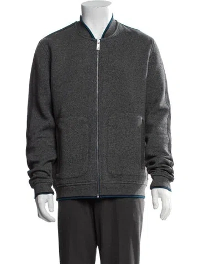 Pre-owned Ted Baker Bomber Jacket In Grey