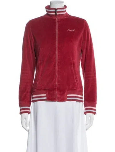 Pre-owned Ted Baker Bomber Jacket In Red