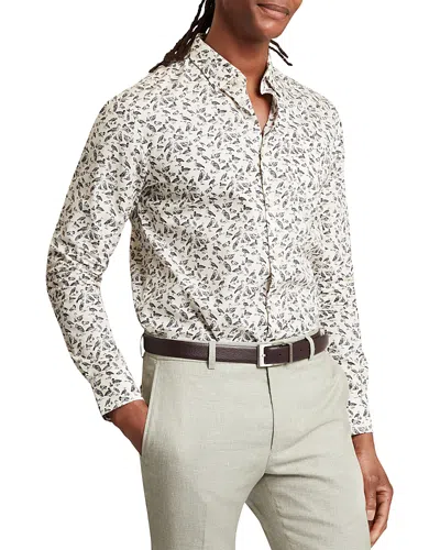 Ted Baker Bothwik Mini Duck Print Shirt In White