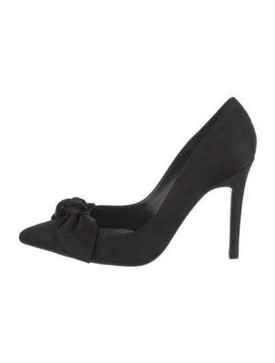 Pre-owned Ted Baker Bow Accents Pumps In Black