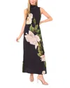 Ted Baker Mock Neck Sleeveless Maxi Dress In Black