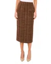 Ted Baker Brinella Tweed Pencil Skirt In Brown