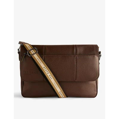 Ted Baker Brn-choc Kristan Faux-leather Messenger Bag