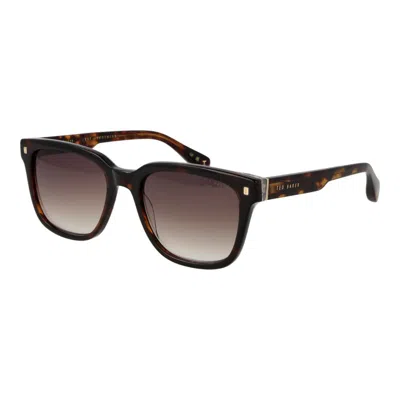 Ted Baker Brown Acetate Sunglasses In Black