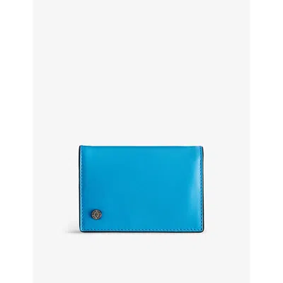 Ted Baker Brt-blue Colbyn Logo-stud Colour-block Leather Wallet