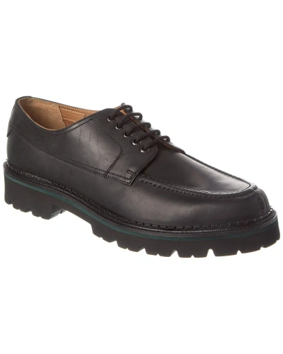 Ted Baker Burkar Waxy Leather Chunky Sole Derby In Black