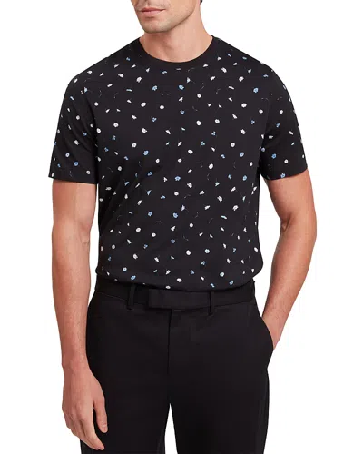 Ted Baker Burtun Scattered Floral T-shirt In Black