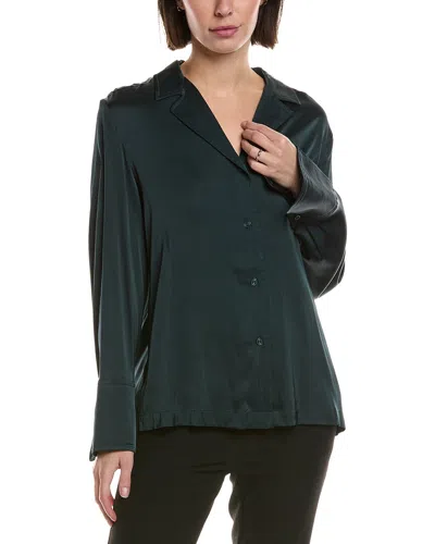Ted Baker Button Blouse In Blue