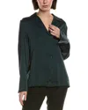 Ted Baker Button Blouse In Green