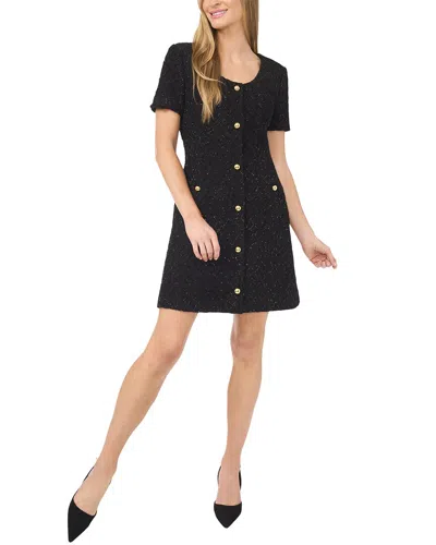 Ted Baker Button Down Mini Dress In Black
