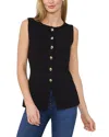 Ted Baker Button Down Sweater In Black
