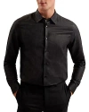 TED BAKER BUTTON FRONT LONG SLEEVE SHIRT