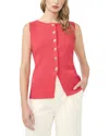 Ted Baker Button Top In Red