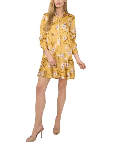 Ted Baker Button-down Mini Dress In Yellow